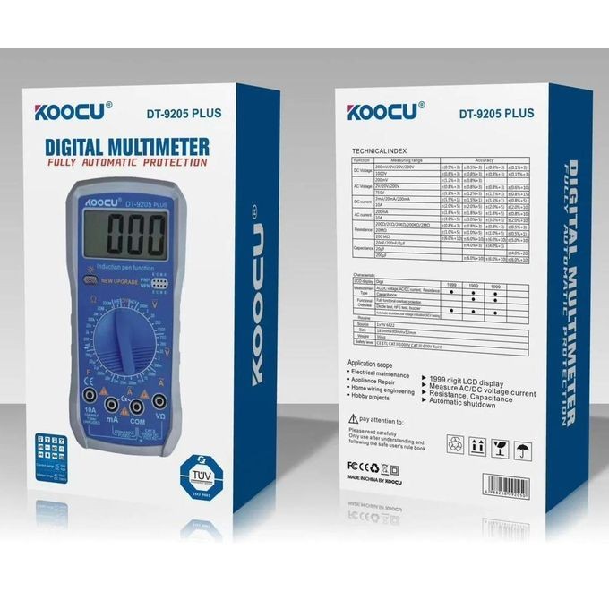 Multimetre digitale DT9205 plus